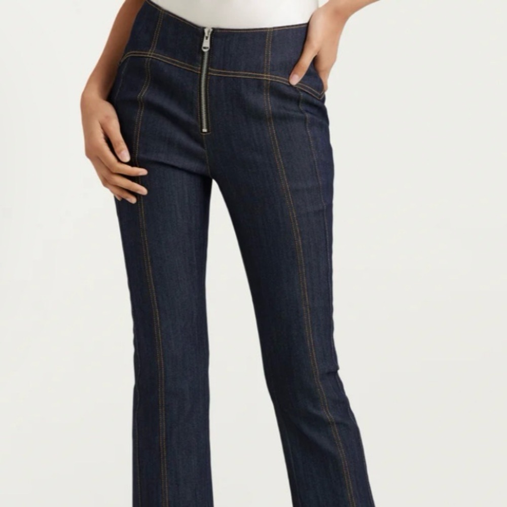 Cinq a Sept 5a’7 Loren Denim pant Size 8 - Picture 3 of 11